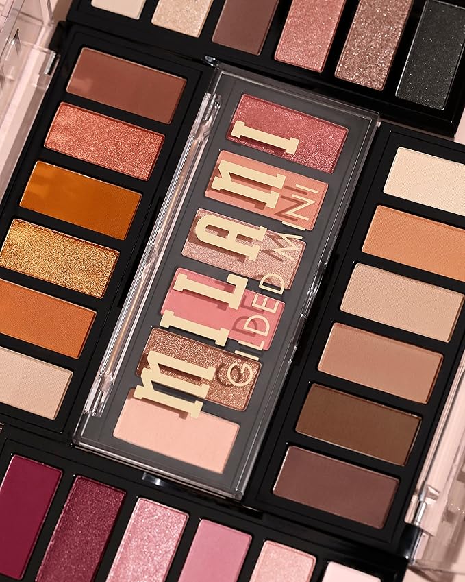Milani Gilded Mini Eyeshadow Palette with 6 Matte & Shimmer Hues - It's All Rosé
