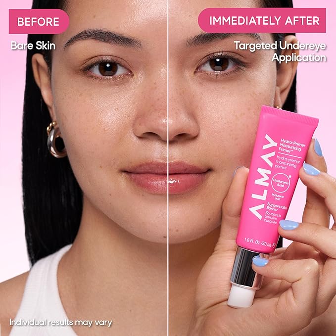 Almay Hydra-Prime™ Moisturizing Primer, Hydrating, Long-Lasting Makeup, Cruelty-Free, Skin-Smoothing, 100, 0.95 fl oz