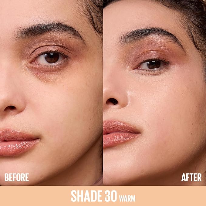 Maybelline Lifter Serum Concealer, Radiant Concealer with Full Coverage, Includes 2% Peptides + Caffeine to Hydrates & Brightens Under Eyes, 30, 1 Count