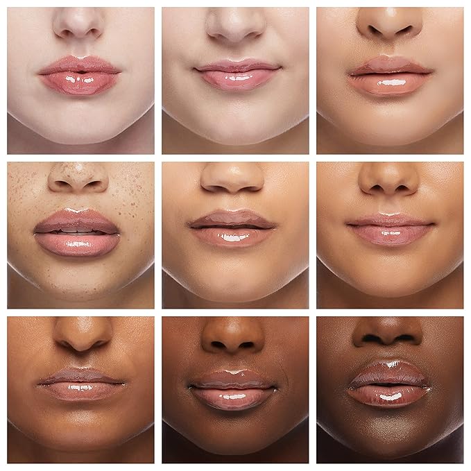 firstfly Pack of 6 Crystal Flower Jelly Lipstick, Long Lasting Nutritious Lip Balm Lips Moisturizer Magic Temperature Color Change Lip Gloss (Black)