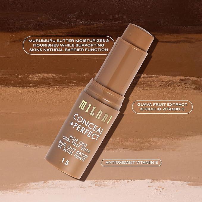 Milani Conceal + Perfect - Skin Tint Stick, Blur Out Tinted Moisturizer Makeup, Shade 07
