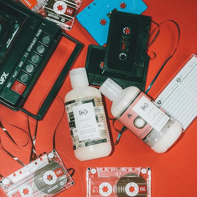 R+Co Cassette Curl Shampoo & Conditioner Set + Superseed Oil Complex | Defines Curls, Tames Frizz & Adds Shine | Vegan + Cruelty-Free | 8.5oz (Pack of 2)