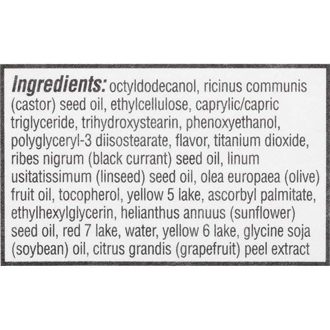 ChapStick Total Hydration Vitamin Enriched Tinted Lip Oil (Nearly Nude, 1 Tube), Vitamin C, Vitamin E, Contains Omega 3 6 9, 0.24 Ounce