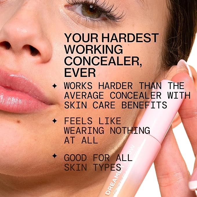 Pacifica Concealer – DreamLit Glow Full Coverage Concealer with Squalane for Dark Circles & Dark Spot Correction, Lightweight & Long-Lasting, Vegan & Cruelty-Free, Shade 11 (Light Beige)