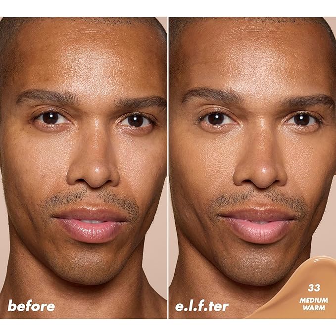 e.l.f. Soft Glam Satin Concealer, Medium Coverage For Blemishes & Under-Eye, Crease-Resistant, Long Lasting, Vegan & Cruelty-Free, 33 Medium Warm