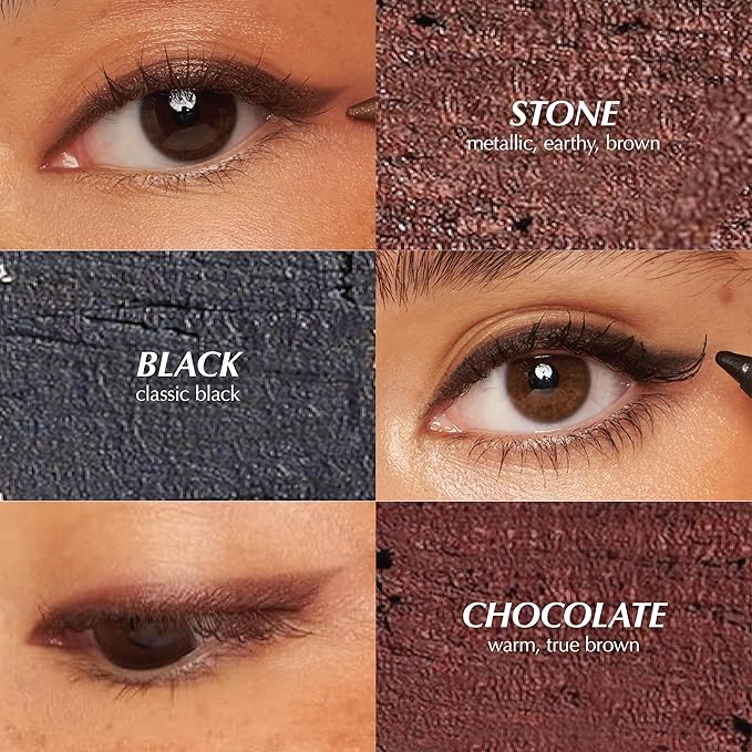 PERSONA 24HR Waterproof Eyeliner | Creamy, Smudgeable Pencil for Lash Line & Waterline | All-Day to All-Night Wear | Vegan, Cruelty-Free, Paraben-Free | Made in USA, Chocolate