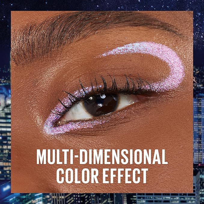 MAYBELLINE Tattoo Studio Long-Lasting Sharpenable Eyeliner Pencil, Glide on Smooth Gel Pigments with 36 Hour Wear, Waterproof, Stardust Chrome, 1 Count