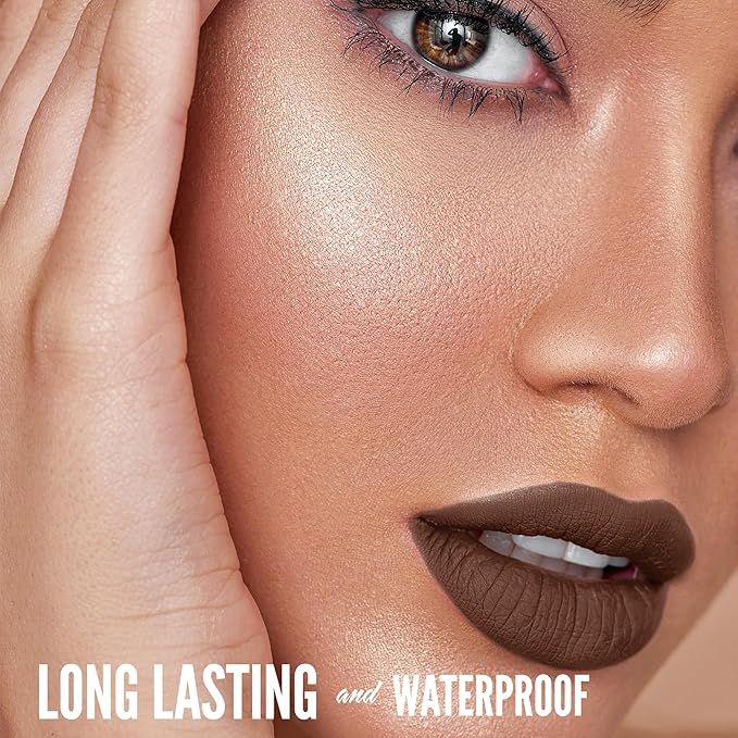Mynena Cool Taupe Brown Matte Liquid Lipstick | Long-Lasting Comfort | Smudge-Proof Transfer-Resistant | Full Coverage Non-Drying | Vegan & Cruelty-Free | All-Day Wear Lip Color | Cyndia