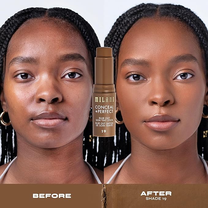 Milani Conceal + Perfect - Skin Tint Stick, Blur Out Tinted Moisturizer Makeup, Shade 19