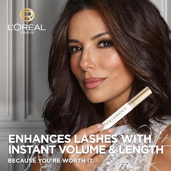 L'Oreal Paris Voluminous Lash Boosting Conditioning Primer Mascara, White Primer, 0.24 Fl Oz., 2 Count