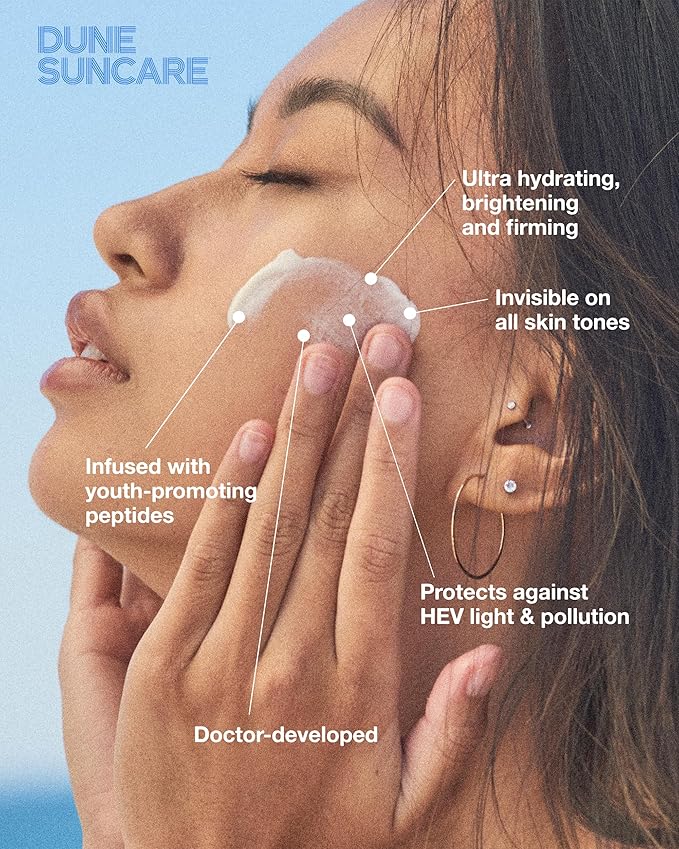 The Mineral Melt – Sheer Mineral Face Sunscreen SPF 30, Broad Spectrum, Fragrance-Free Sunblock – Hydrating, Anti-Aging, Brightening, Peptide-Packed, Award-Winning Formula (1.7 Fl Oz)