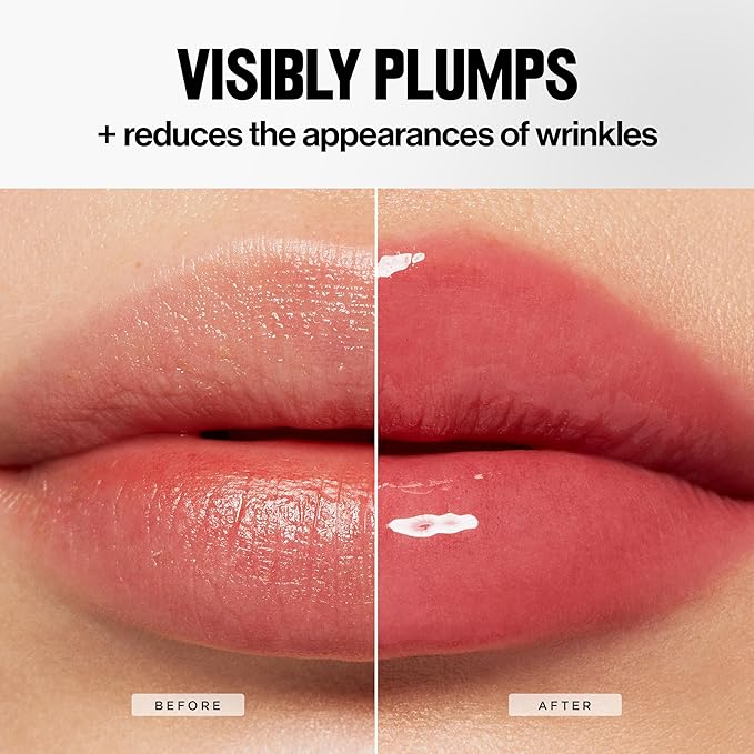 REVLON PhotoReady Instant Plump Serum, Plumping Gloss, Hydrating, Non-Sticky & High Shine Finish, 005 Heatonist, 0.25 fl oz