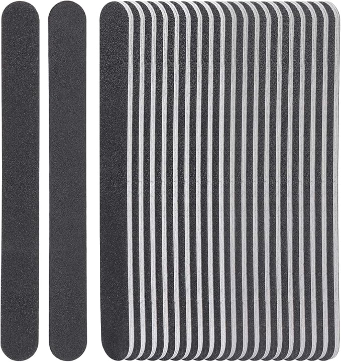 50 Pcs Nail Files for Acrylic Nails 100/180 Grit Double Sides Fingernail Files Professional Manicure Tools for Home Salon