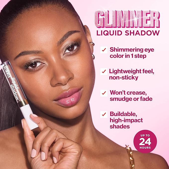 REVLON Glimmer Liquid Shadow, Smudge-Proof Shimmer Eyeshadow Makeup, Long Lasting, High Pigment, 206 UFGlo