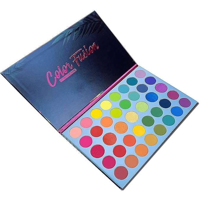 BestLand 39 Color Rainbow Eyeshadow Palette - Professional Makeup Matte Metallic Shimmer Eye Shadow Palettes - Ultra Pigmented Powder Bright Vibrant Colors Shades Cosmetics Set