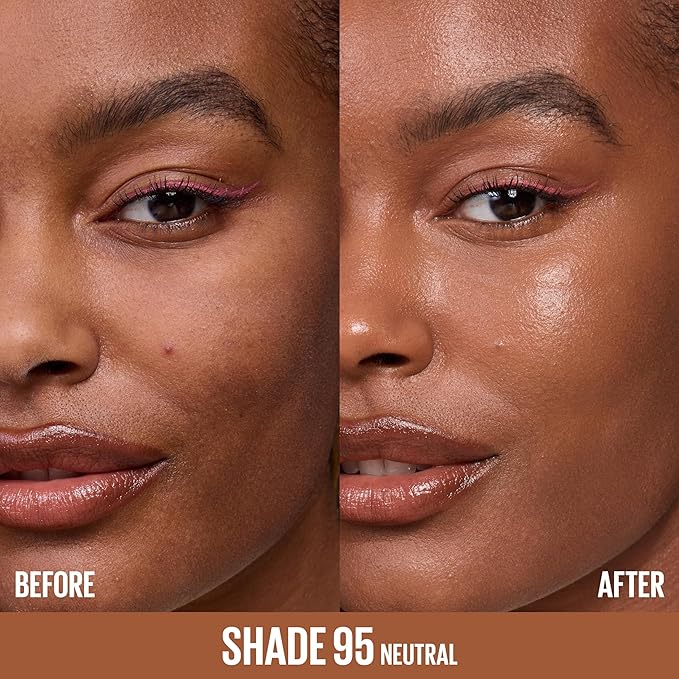 Maybelline Lifter Serum Concealer, Radiant Concealer with Full Coverage, Includes 2% Peptides + Caffeine to Hydrates & Brightens Under Eyes, 95, 1 Count