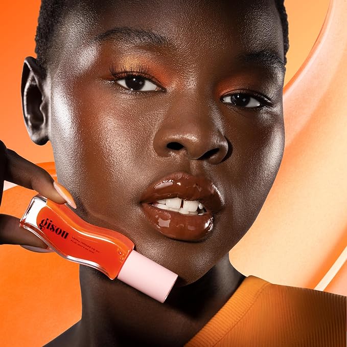 Gisou Honey Infused Hydrating Lip Oil, Nourishing Lip Moisturizer for Dry Lips (Mango Passion Punch)