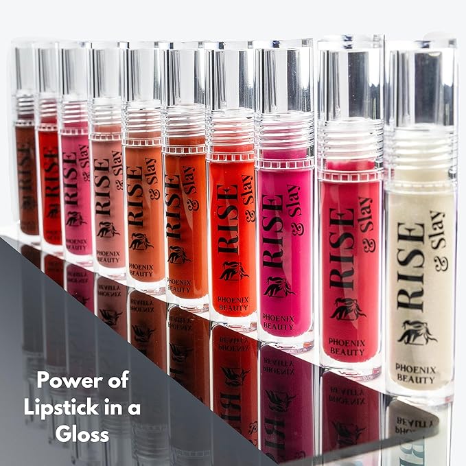Power Gloss – Bold Merlot Vegan Lip Gloss with High Pigment, Hyaluronic Acid, Jojoba & Castor Oil for Vampy, Non-Sticky, Moisturizing Color (Merlot)
