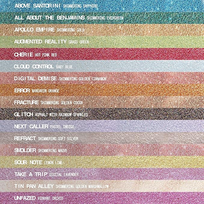 aboutface Fractal Glitter Eye Paint Above Santorini – Smudge-Proof, Long-Lasting Liquid Eyeshadow – Intense Sparkle with Mousse Texture – Vegan, Cruelty-Free – 0.13oz (Sapphire)