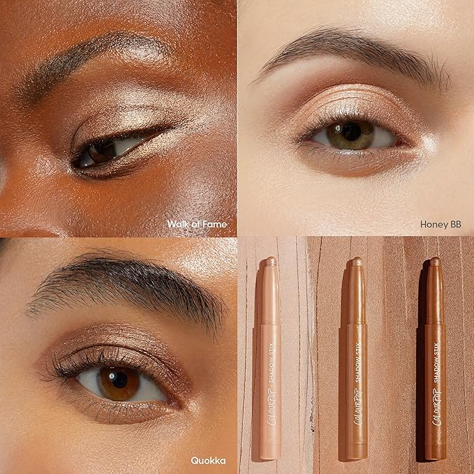 ColourPop Shimmering Golds Shadow Stix Makeup Kit - Shimmer Eyeshadow Make Up Set - Vegan & Cruelty-Free Cream Eyeshadow Sticks with High-Pigment & Metallic Finishes (2 Count)