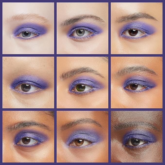 IS'MINE ISMINE Single Eyeshadow Powder Palette, Matte Purple, High Pigment, Longwear Single Eye Makeup for Day & Night